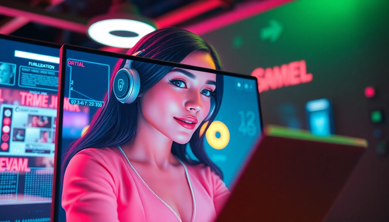 An AI girlfriend engaging in realistic conversation on a sleek digital device, showcasing advanced interaction capabilities.