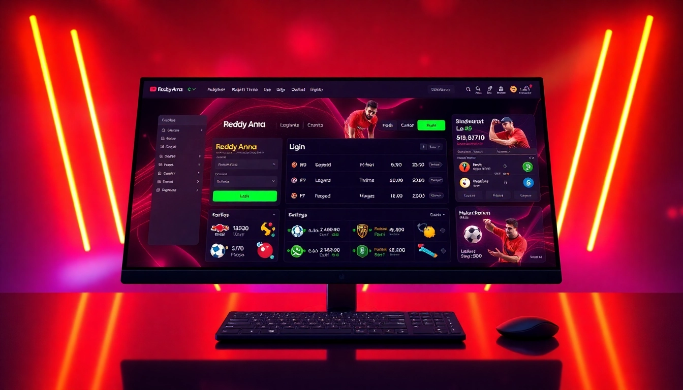 Optimized Reddy Anna Login page displaying secure sign-in interface with sports betting elements for easy access and quick entry.
