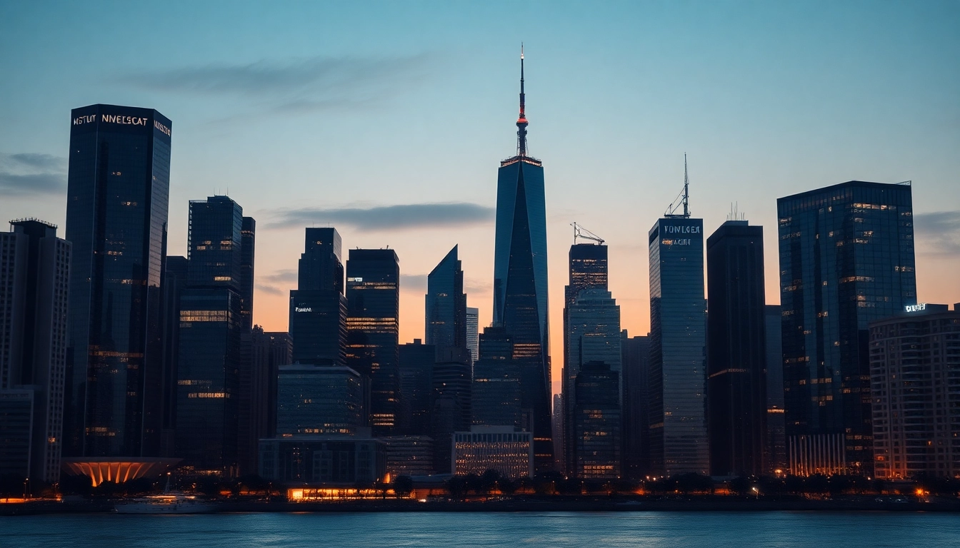 Strategic real estate investment news concepts featuring urban skyline and property market